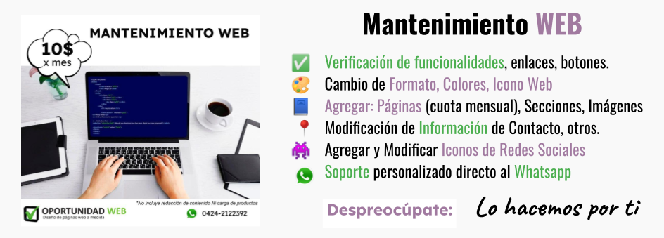 Mantenimiento Web