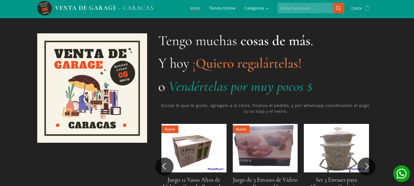 Venta de Garaje - Tienda Online