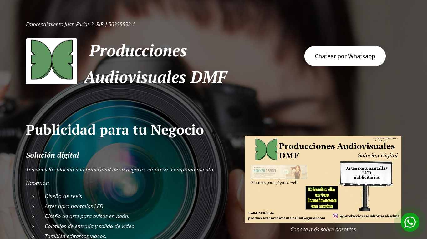 Mini Página Web de Publicidad y Artes Visuales